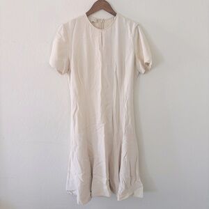 Stella McCartney Iconics Stretch Cady Cream Midi Dress Size IT 42 or US‎ 6/8